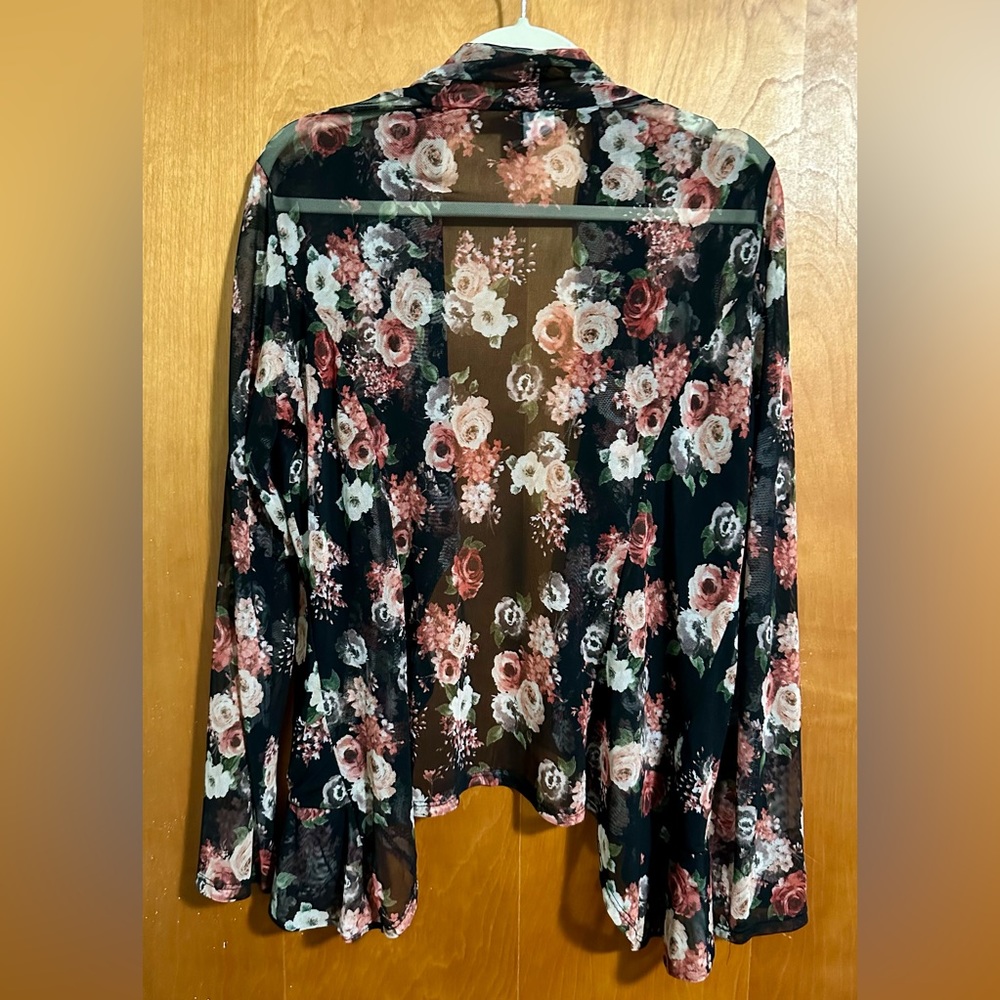 Floral See Through Jacket